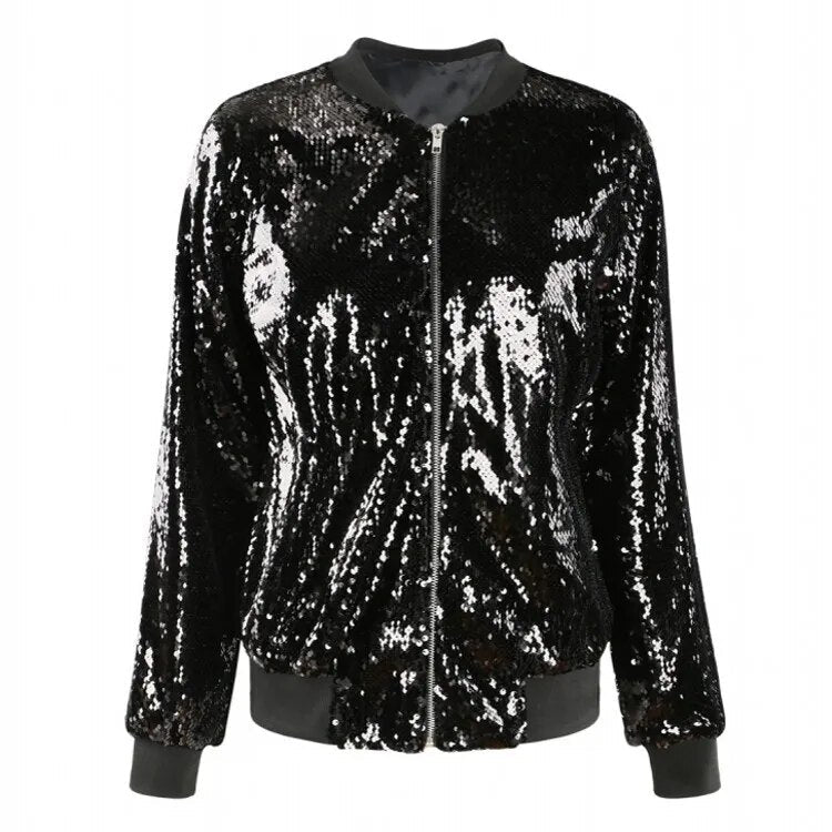 Drune | Bomberjacke mit Pailletten