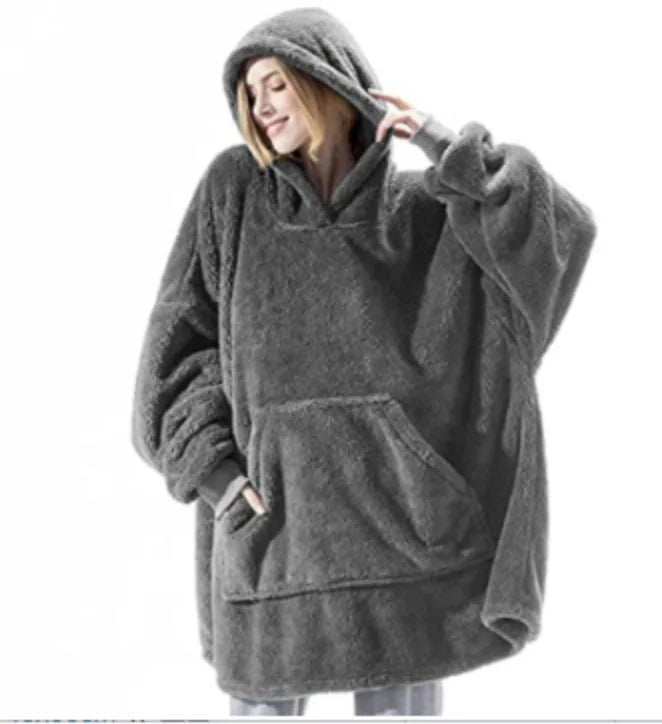 Drune | Winter Hoodie Damen Fleece Decke
