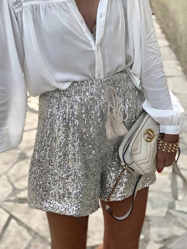 Drune | Glitzernde Shorts Für Damen