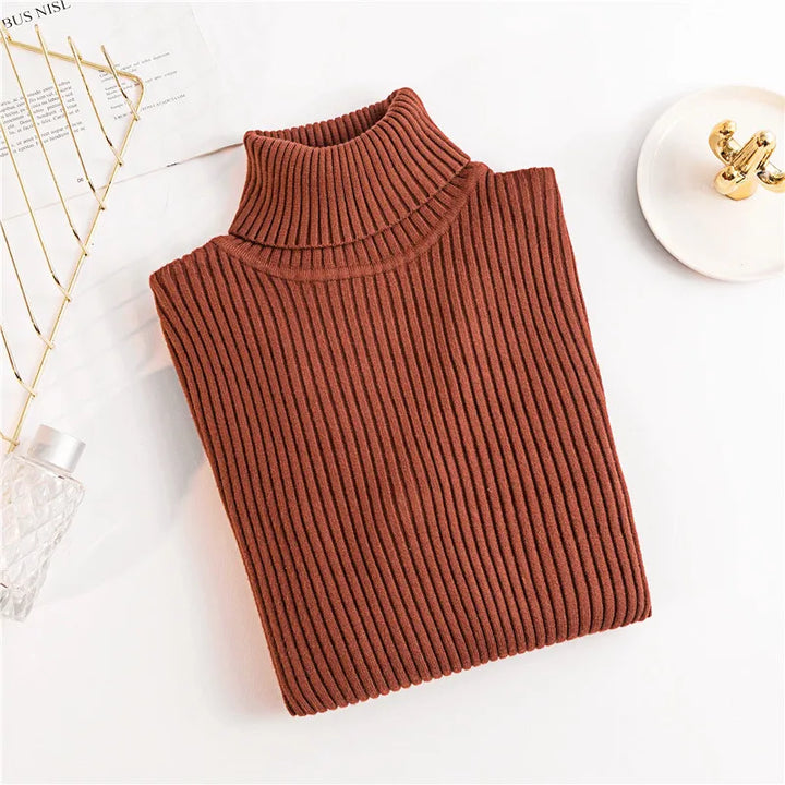 Drune - Damen-Ripp-Turtleneck für elegante Raffinesse