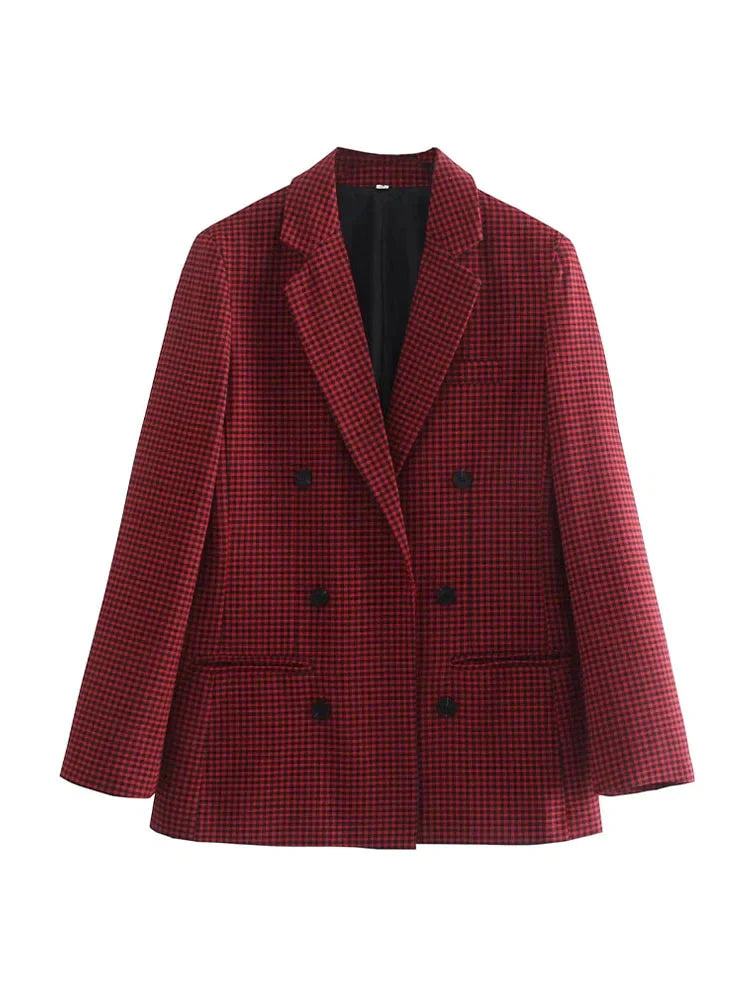 Drune | Vintage karierter Blazer