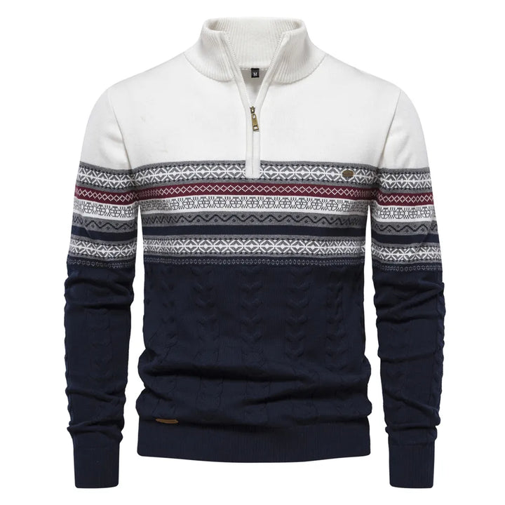 Drune | Sweatshirt - Herren Retro-Muster Sweatshirt mit bequemem und einzigartigem Design