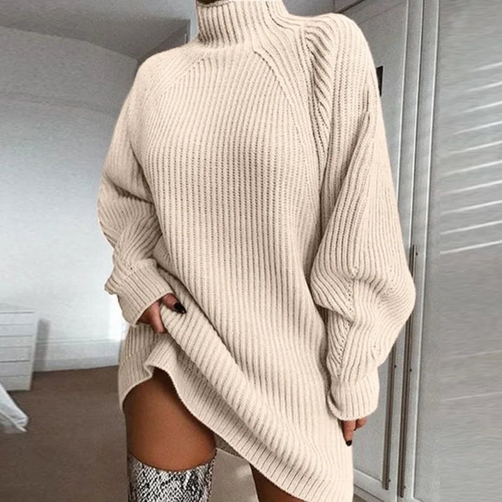 Drune | Bequemes Kleid mit Rollkragen