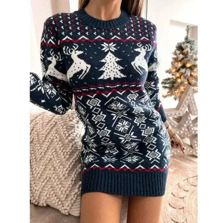 Drune | Stilvolle Winter Chic Weihnachtskleid Für Frauen
