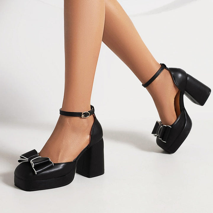 Weiße Plateausandalen Mit Schleife Luisa Drune