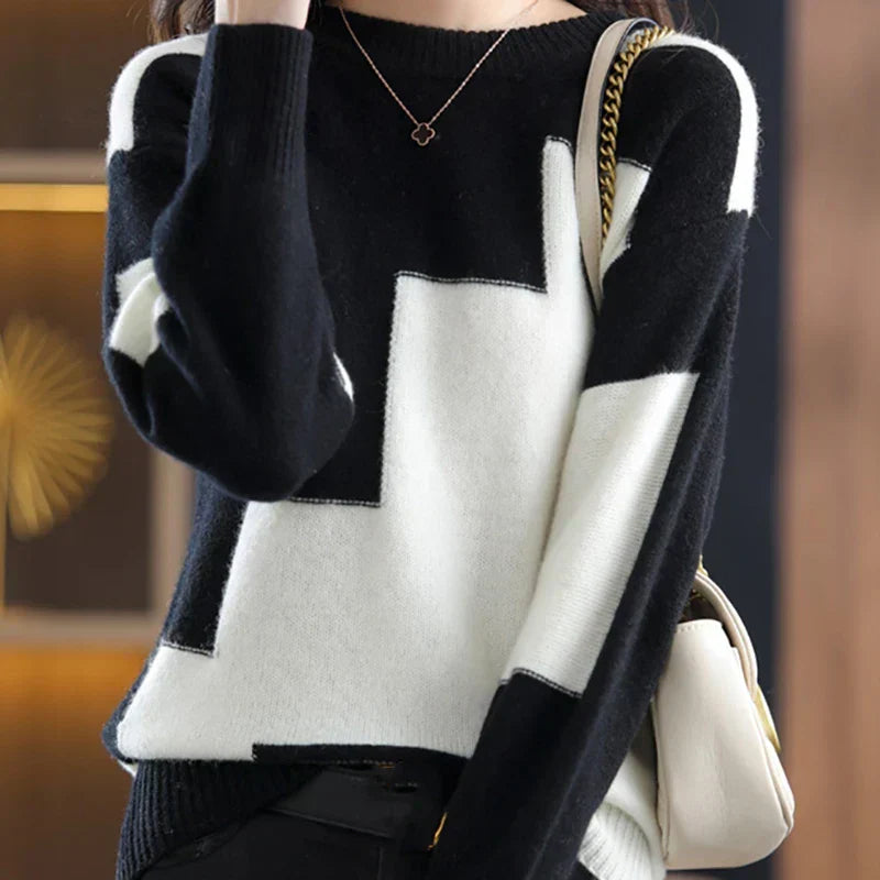 Lange Ärmel Damen Pullover