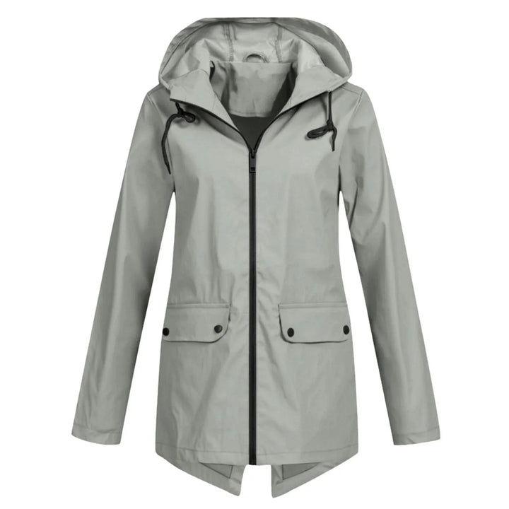 Drune | Lässige Wasserdichte Damenjacke mit Kapuze und Reißverschluss Ideal für Herbst Winter