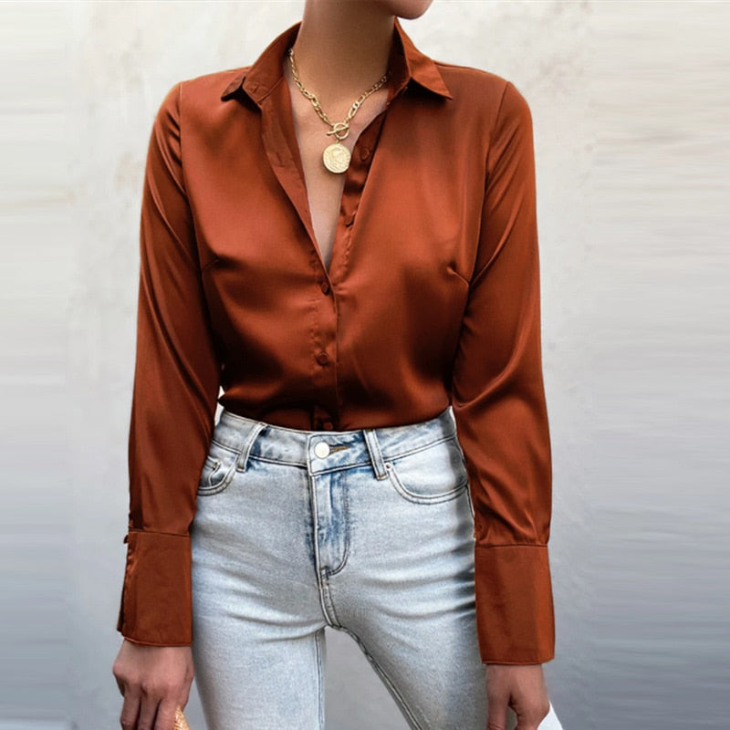 Drune | Satin-Bluse - Die perfekte Bluse für jeden Anlass!