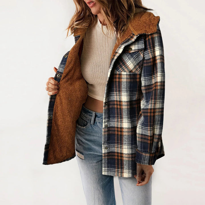 Drune | Sherpa - Hemd Beige - Damen Gemütliche Flanelljacke