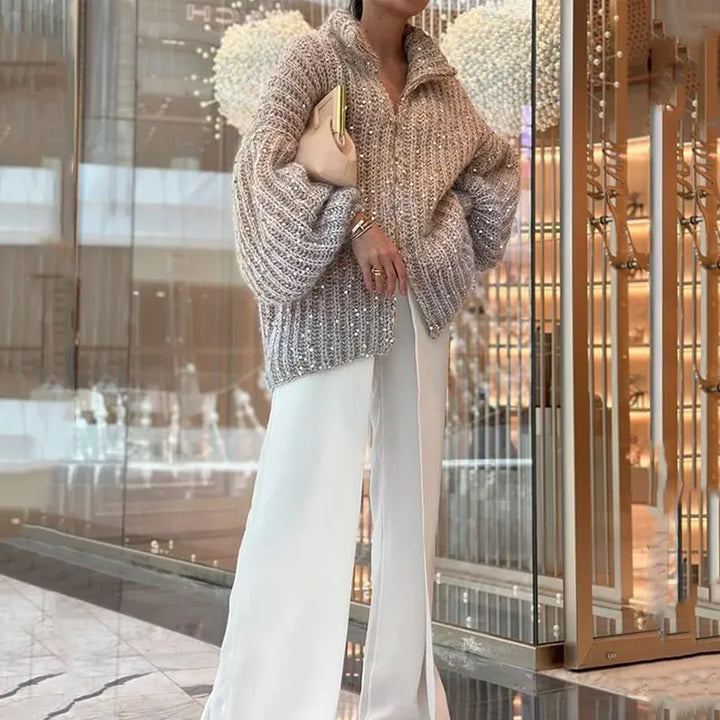 Drune | Stylischer Glitzerpullover