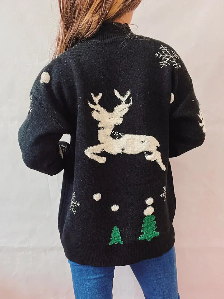 Drune -  Hässlicher Weihnachtspulli - Hoher Hals und lange Ärmel