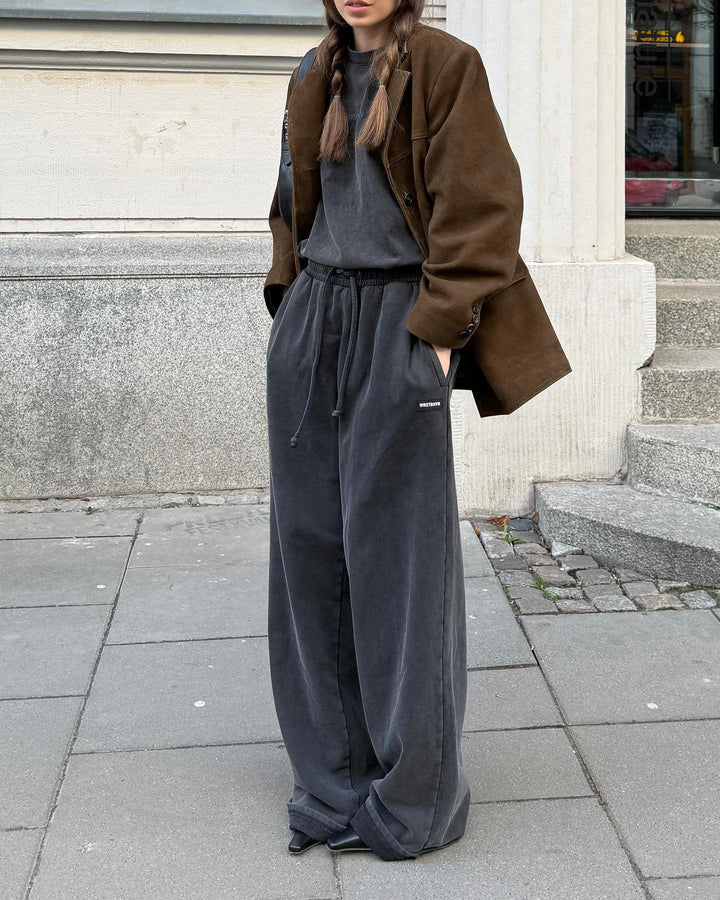 Drune | Weite Wildlederjacke mit retro Samt-Revers Loise