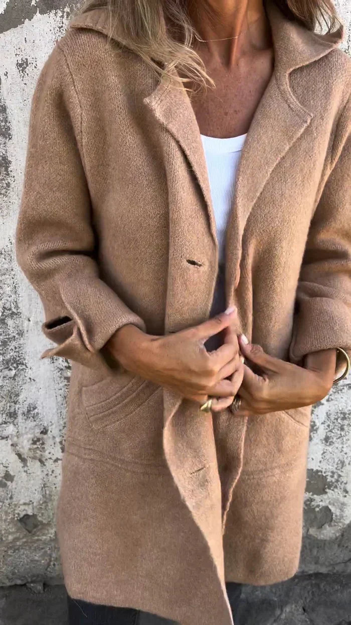 Drune | Eleganter Damen Langmantel Wollmischung Design mit Langanhaltendem Charme