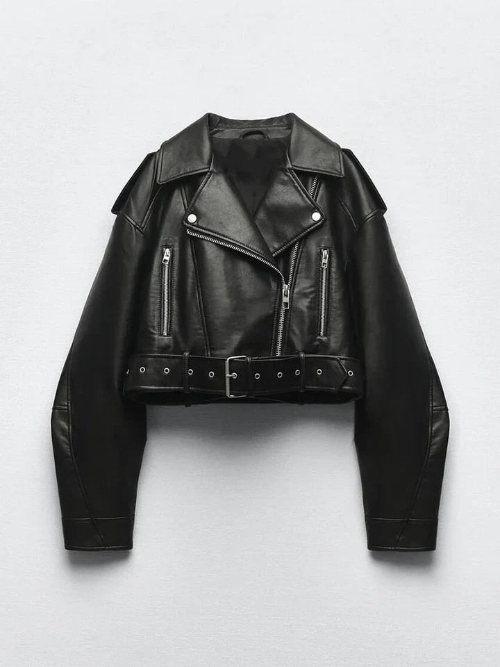 Drune | lederjacke im vintage - stil