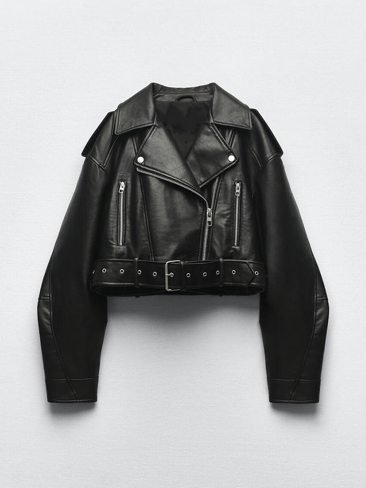 Drune - Vintage Jacke Aus Veganem Leder
