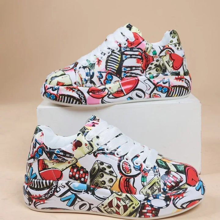 Drune | Lebendige Sportschuhe Im Graffiti-Stil