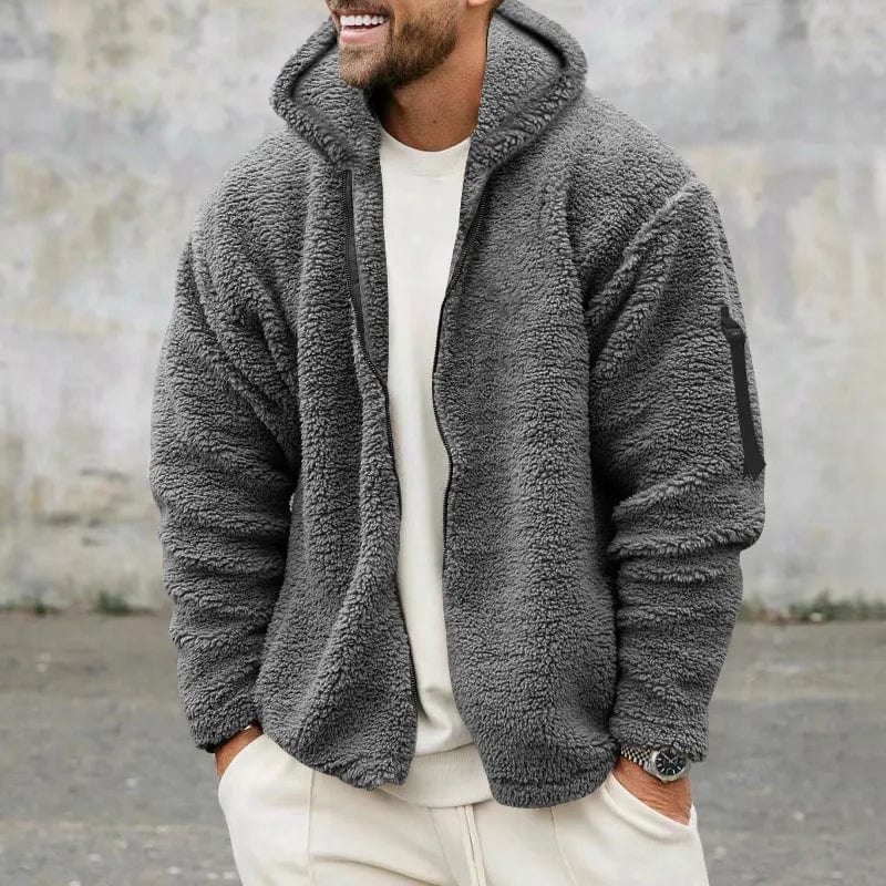Drune | Herren Fleecejacke mit Kapuze