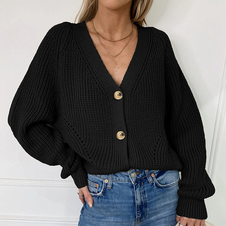 Drune | STRICK-CARDIGAN MIT V-AUSSCHNITT