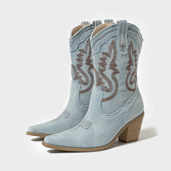 Drune | Bestickte Western Cowboystiefel Für Damen