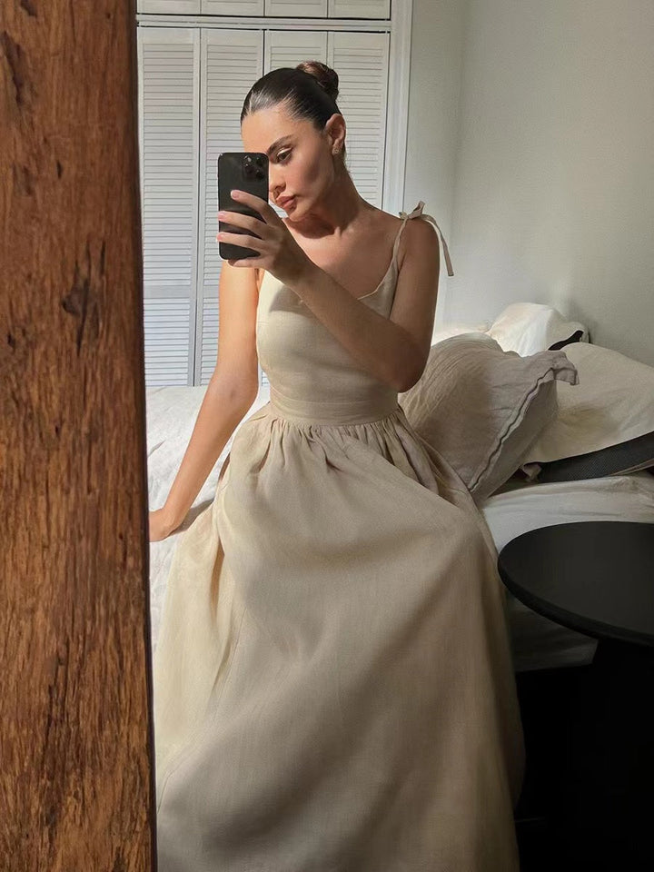 Drune | Atmungsaktives Sommerkleid Aus Leinen Für Damen