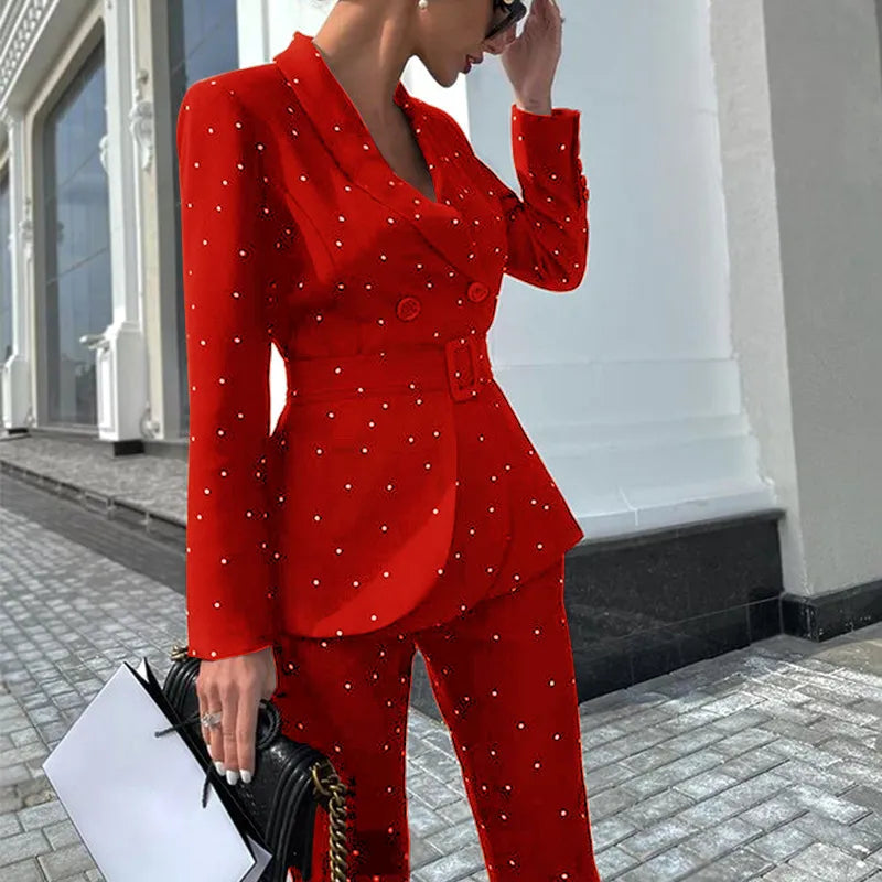 Drune | Blazer mit Punkte-Design in taillierter Form