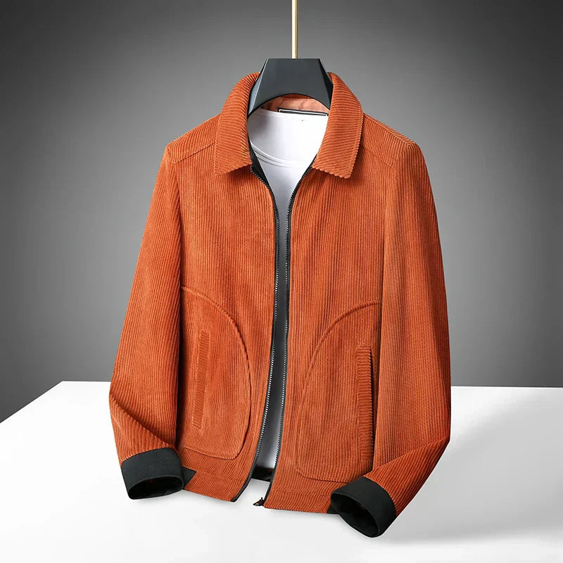 Drune | Cordjacke für Herren mit Reißverschluss