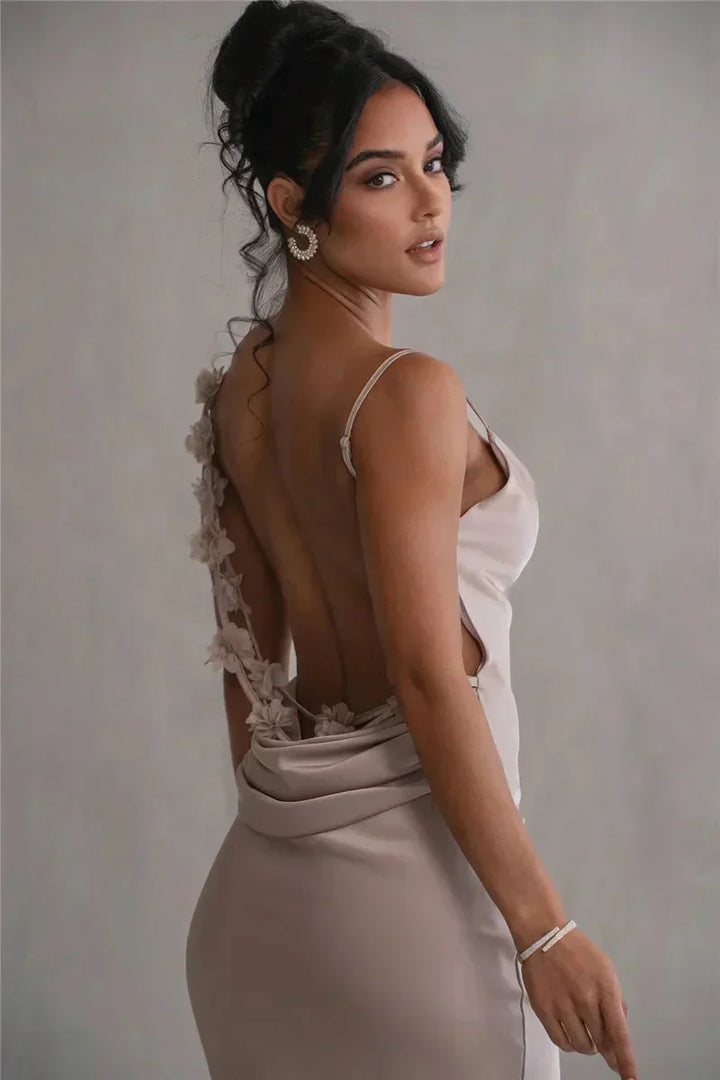 Drune | Satin Blumenkleid Stil