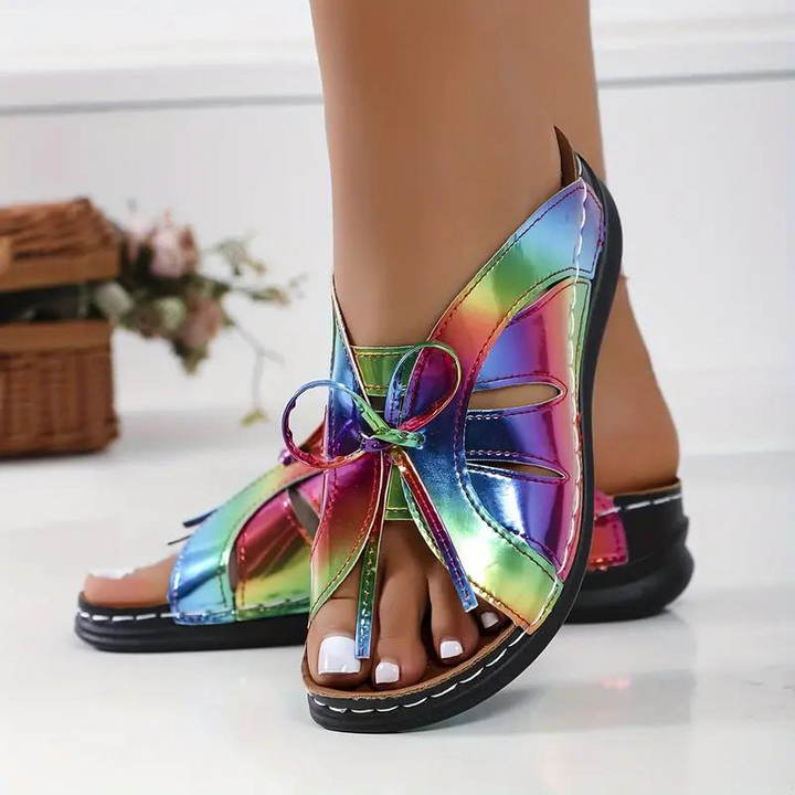 Drune | Schlüpfschuhe Keilabsätze orthopädische Schuhe Sommerschuhe