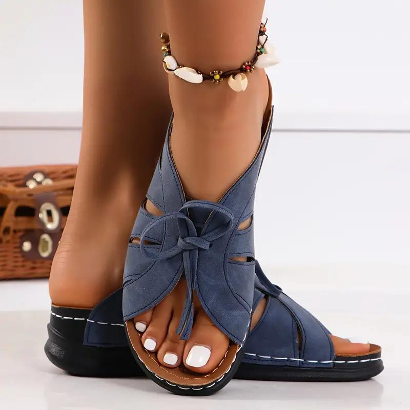 Drune | Schlüpfschuhe Keilabsätze orthopädische Schuhe Sommerschuhe