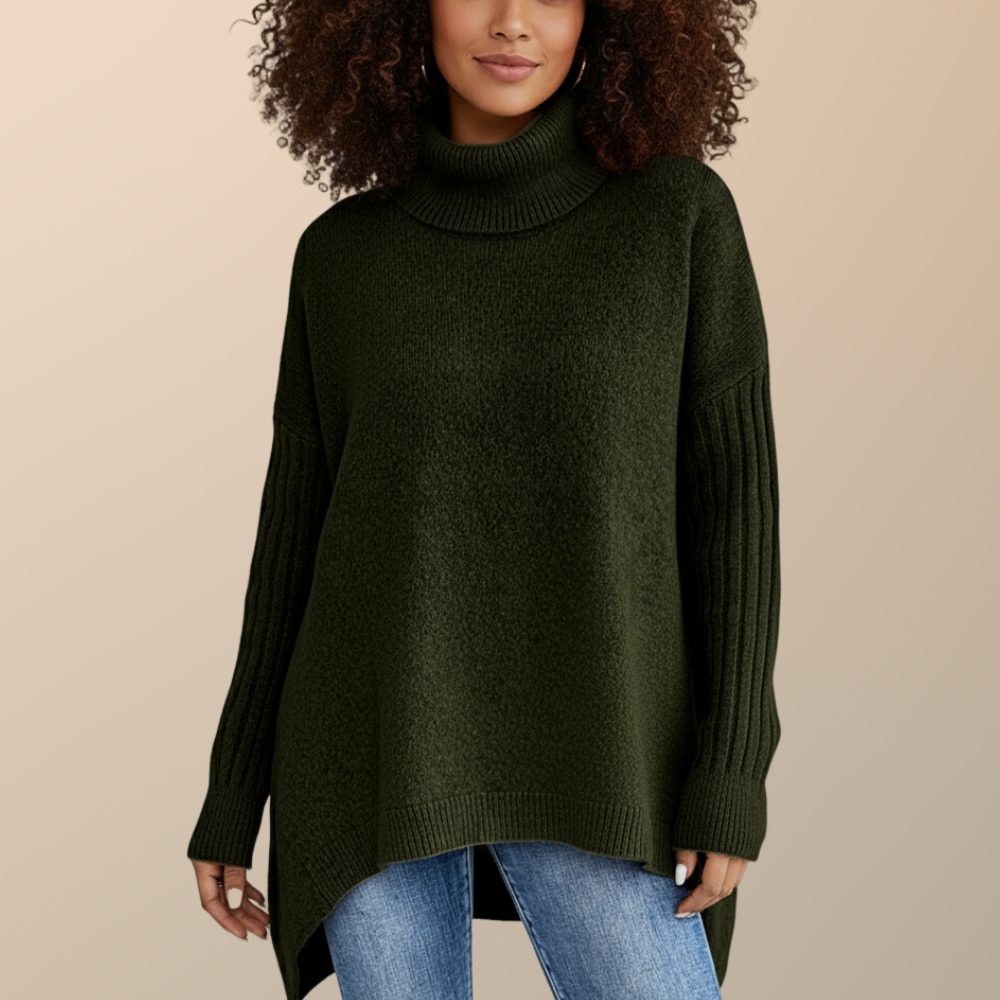 Drune | Eleganter Langer Rollkragenpullover für Damen