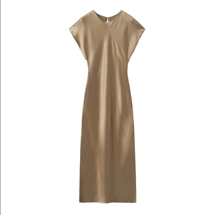 Drune | Elegante Satin-Midikleid