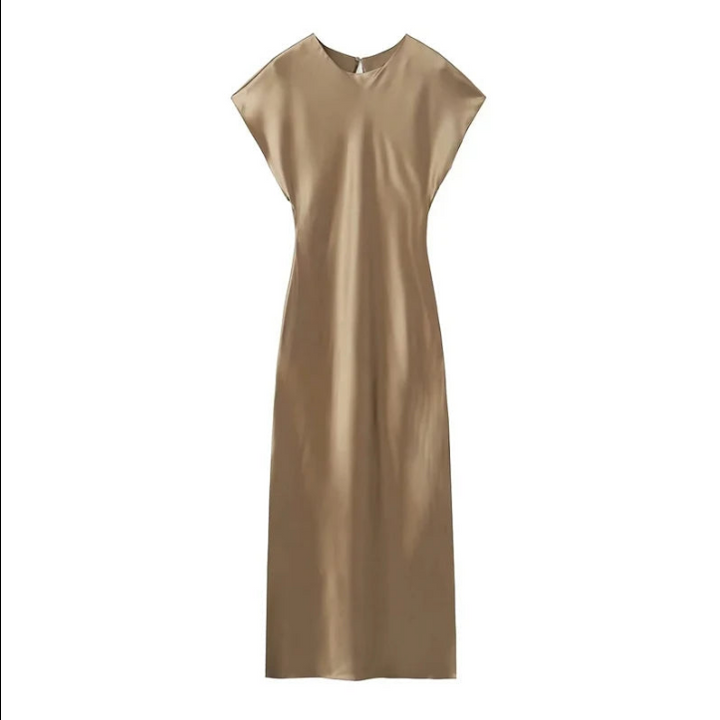 Drune | Elegante Satin-Midikleid