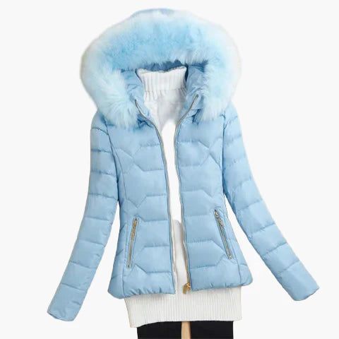 Drune | Winter Steppjacke mit Kapuze und großem Kragen - Eleganter City-Style für kalte Tage
