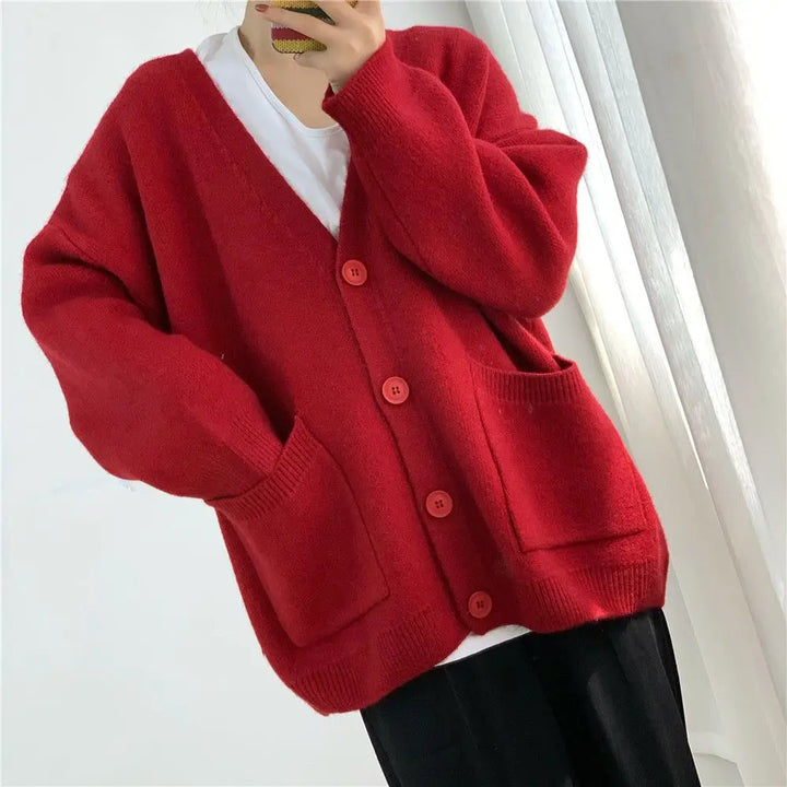 Drune | Klassische Strickjacke Mit Knöpfen Für Zeitlosen Komfort Für Frauen