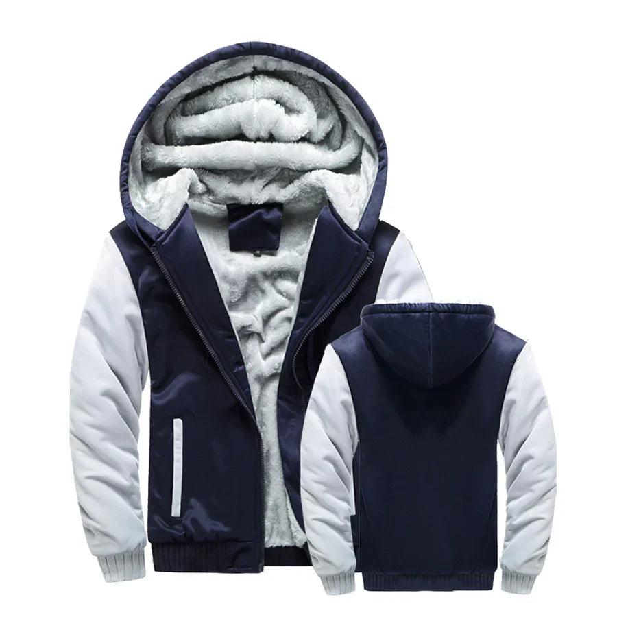 Drune | fleecejacke mit kapuze und reißverschluss