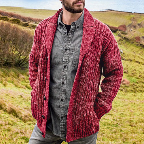 Drune | Klassische Herren Strickjacke Im Retro Stil