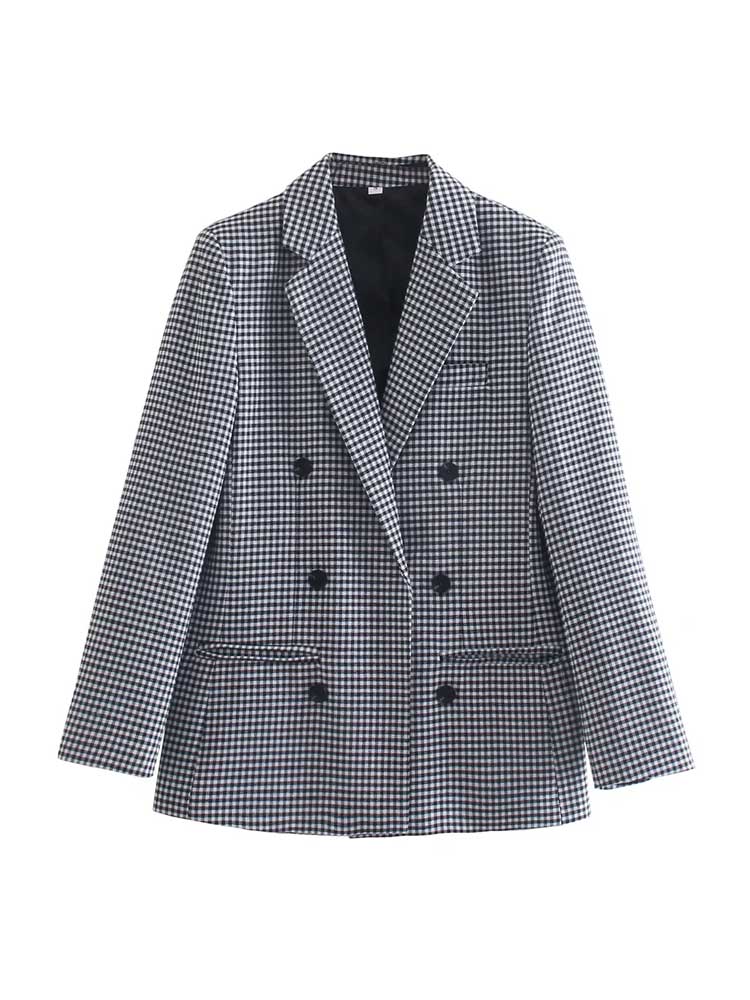 Drune | Vintage karierter Blazer