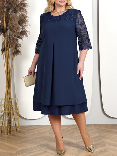 Drune Klassische Sommerkleider: Plus-Size Eleganz für Damen