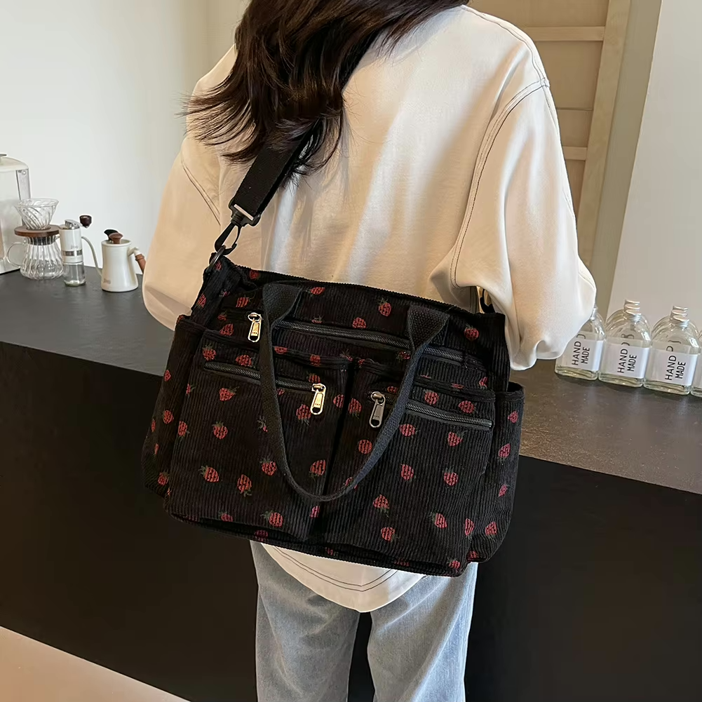 Drune | Erdbeer Cordtasche