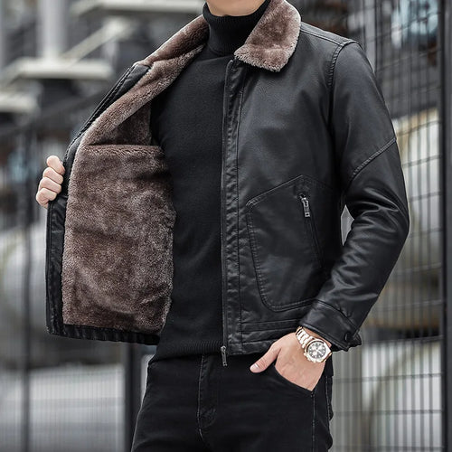 Drune | Herrenjacke mit Wollkragen