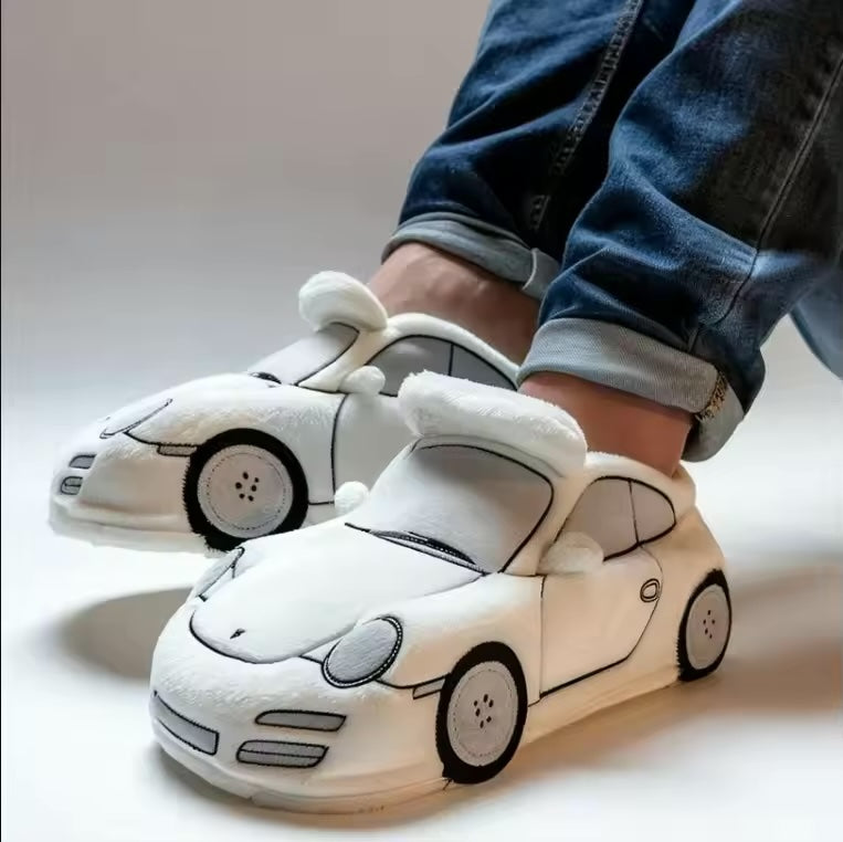 Damen Pantoffeln mit Auto-Inspiriertem Design & Rutschfester Sohle | Drune