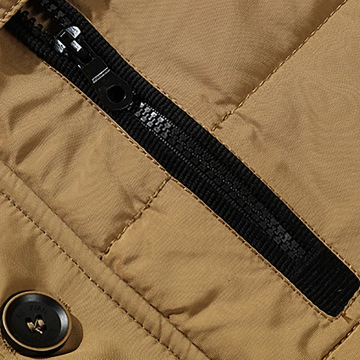 Drune | Herren Winterjacke mit Fellkapuze