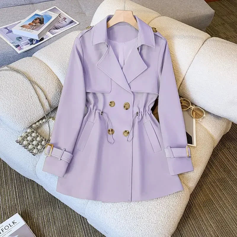 Drune | Eleganter, Mittellanger Trenchcoat Für Damen