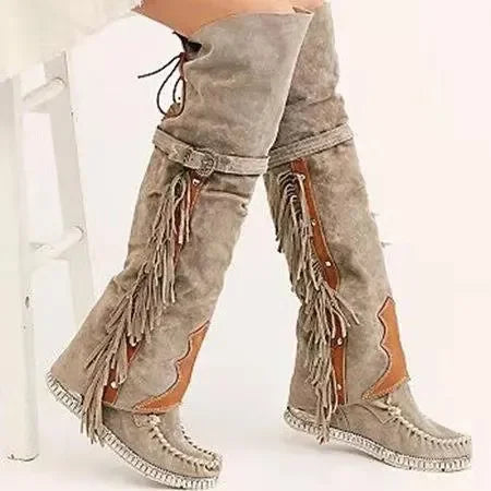 Drune | Damenstiefel - Kniehoch