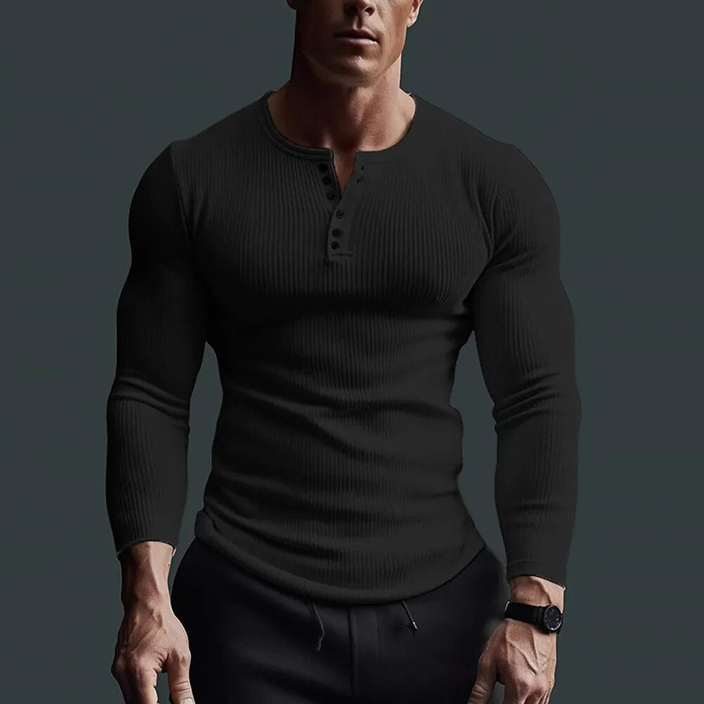 Drune | Slim-Fit-Henley-Hemd