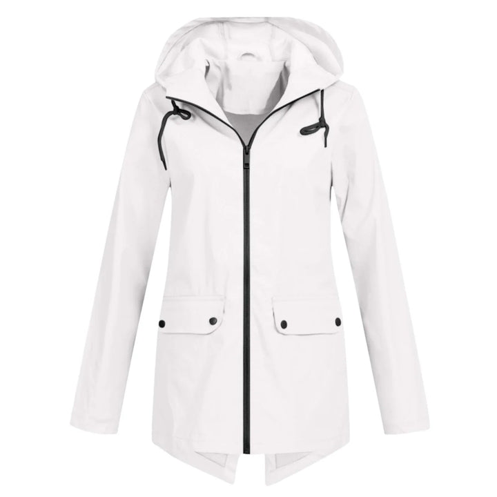 Drune | Lässige Wasserdichte Damenjacke mit Kapuze und Reißverschluss Ideal für Herbst Winter