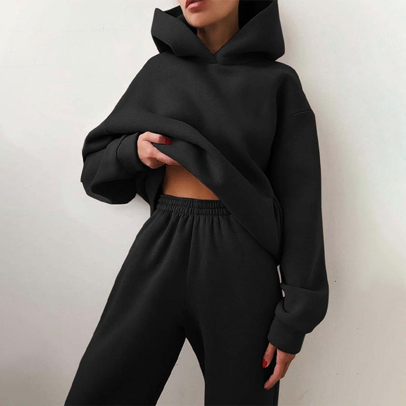 Drune - Bequemer Kapuzen-Zweiteiler im Oversize-Look