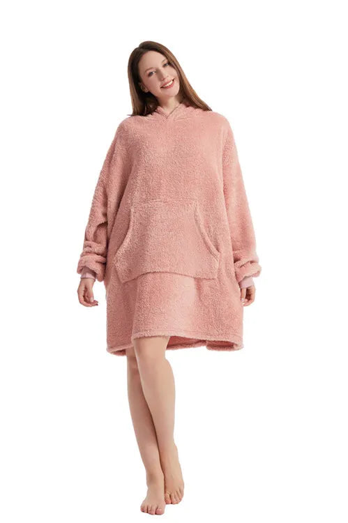 Drune | Winter Hoodie Damen Fleece Decke