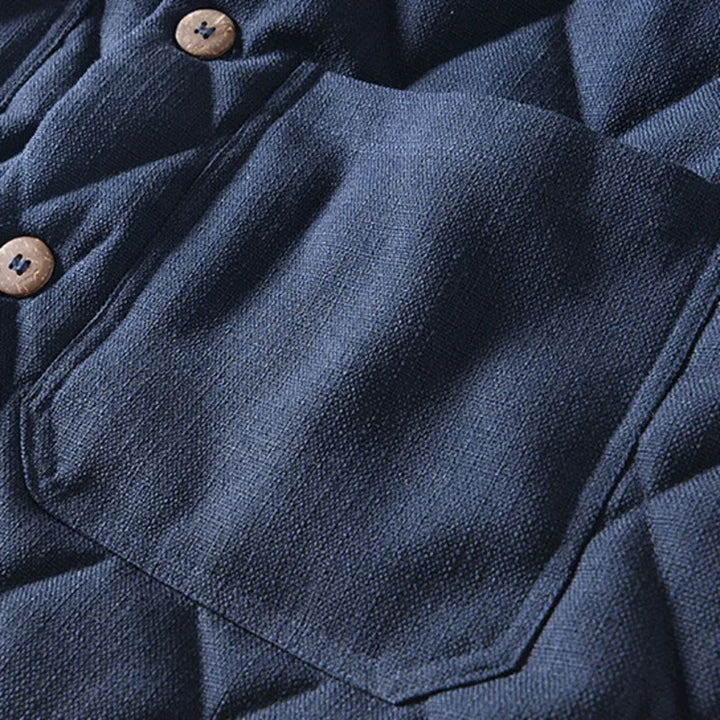Drune | Sommerjacke Herren mit Knöpfen und rautenförmiger Steppung