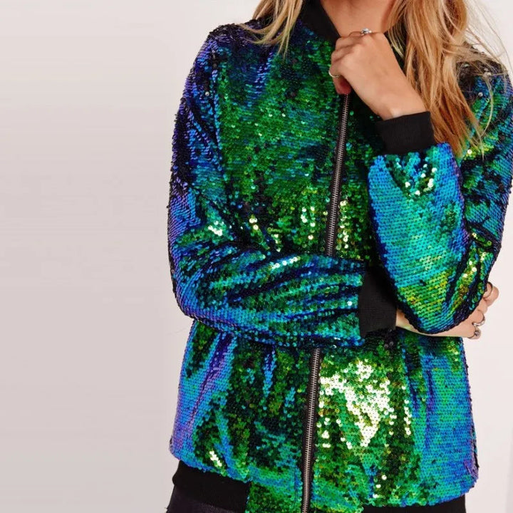 Drune | Bomberjacke mit Pailletten